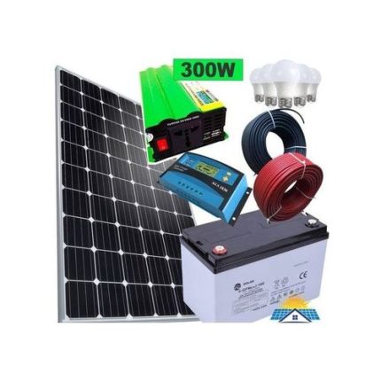 powermate Solar 100 Watts+ 80AH Battery +300w Powerful Inverter +10 Amp Charge Controller
