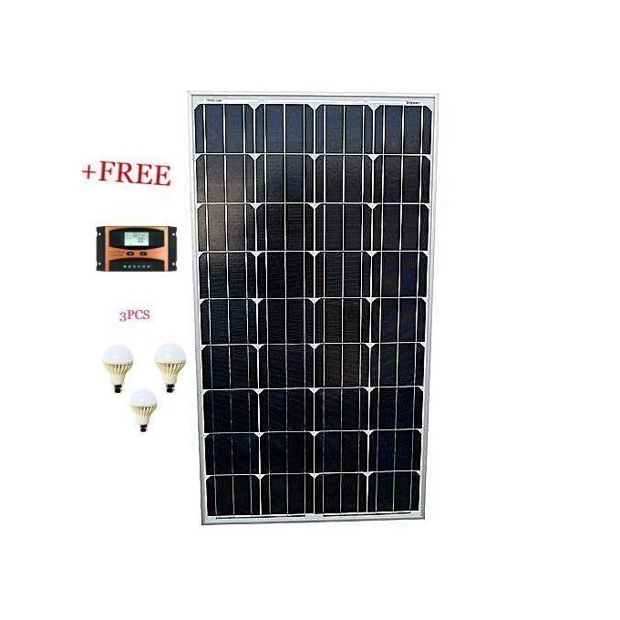 1 (14) Sunlight Solar 100Watts Solar Panel + Free Charge Controller + Free 3 Bulbs - Image 1