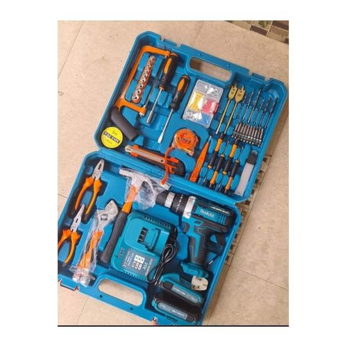 1 - 2024-01-15T224538.622 Makita Accessories 21V Cordless 2 Battery Electric Drill With LED Tool Set - Image 1