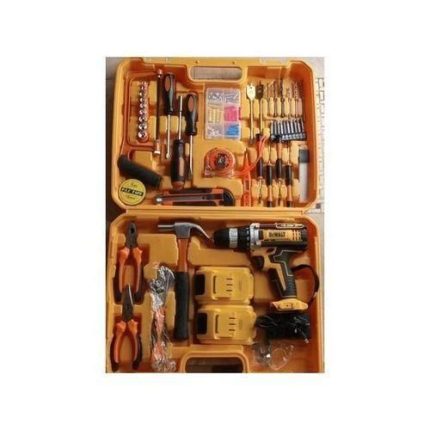 Dewalt Cordless Electric Drill 47PC Tool Set WITH 2 Batteries