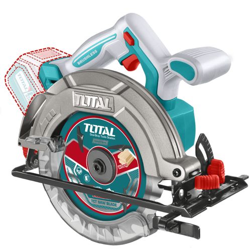 1 (74) TOTAL TSLI16521 Cordless circular saw 20V - Image 1