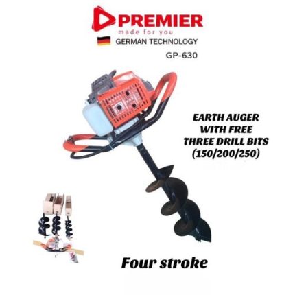 Premier Earth Auger With Free Drill Bits Tree Plant Hole Digger 4 Stroke Petrol Engine
